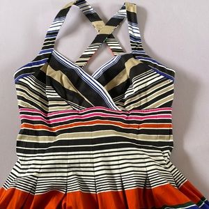 Calvin Klein racerback a-line midi dress